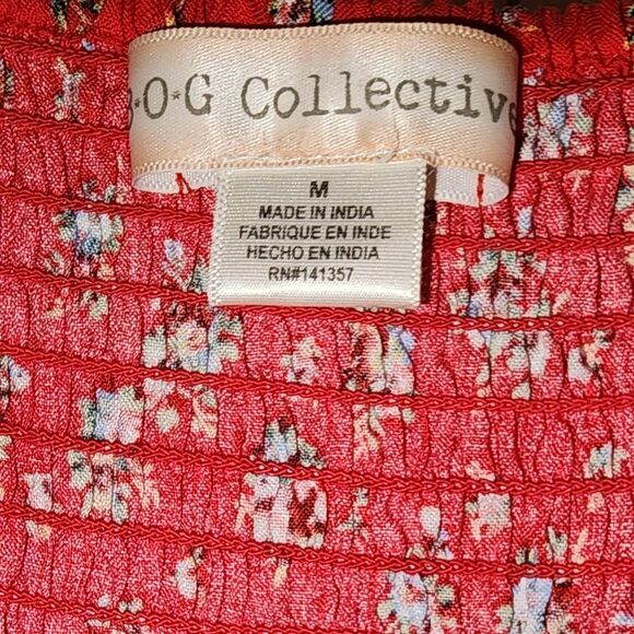 Red Floral Mini Dress — Playful, Chic & Flattering with Tie Back - Picture 4 of 4